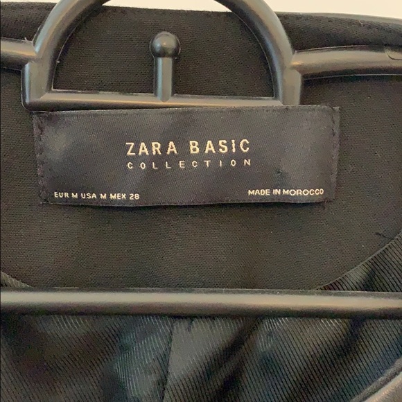 ZARA Basic Collection long pleather zip-up blazer - Picture 6 of 7